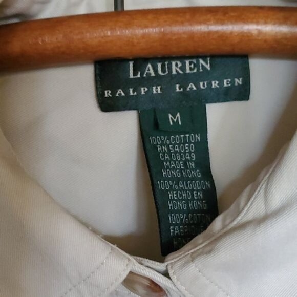 Lauren Ralph Lauren Embroidered Hiking Fisherman Casual Button Down Sz M Shirt - Picture 3 of 12